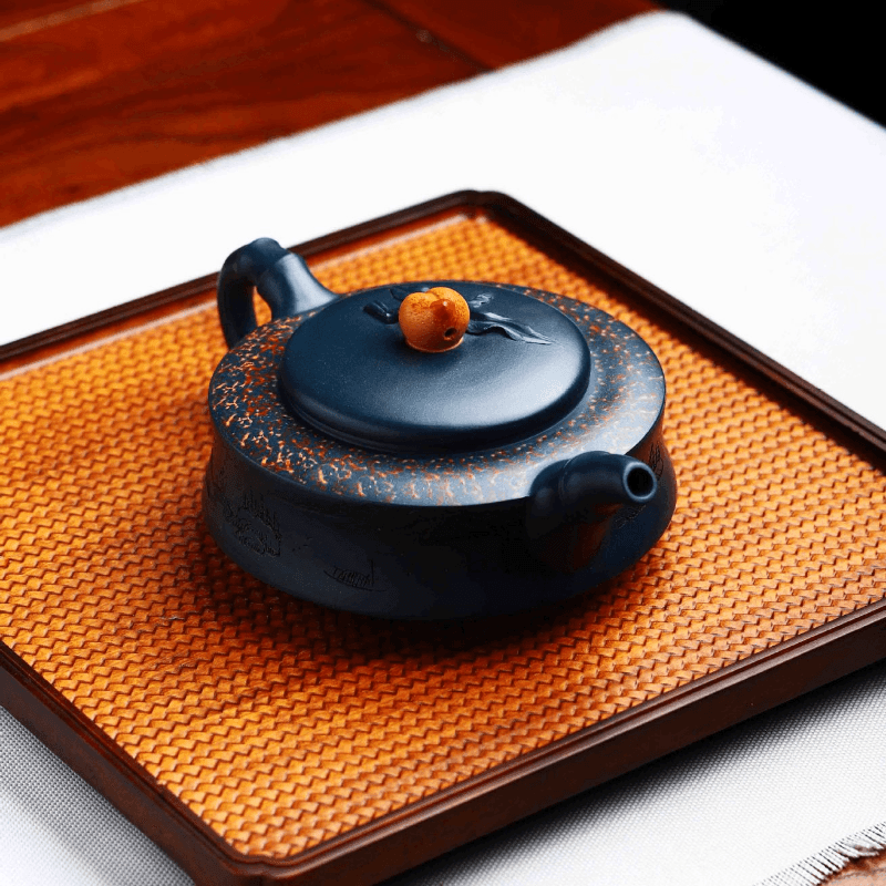 Full Handmade Yixing Zisha Teapot [Xiantao] (Tian Qing Ni - 350ml) - YIQIN TEA HOUSE | yiqinteahouse.com | >300ml, autopostr_instagram_69921, full handmade zisha teapot, new arrival, teapot, teaware