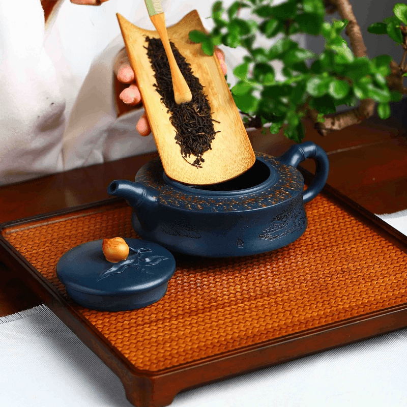 Full Handmade Yixing Zisha Teapot [Xiantao] (Tian Qing Ni - 350ml) - YIQIN TEA HOUSE | yiqinteahouse.com | >300ml, autopostr_instagram_69921, full handmade zisha teapot, new arrival, teapot, teaware