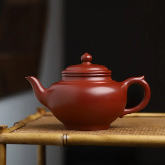 Full Handmade Yixing Zisha Teapot [Xiao Ying Pot] (Dahongpao - 250/360ml) - YIQIN TEA HOUSE | yiqinteahouse.com | 200-300ml, >300ml, autopostr_instagram_69921, full handmade zisha teapot, new arrival, plain smooth, teapot, teaware