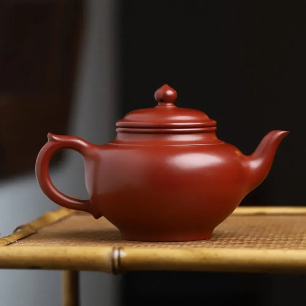 Full Handmade Yixing Zisha Teapot [Xiao Ying Pot] (Dahongpao - 250/360ml) - YIQIN TEA HOUSE | yiqinteahouse.com | 200-300ml, >300ml, autopostr_instagram_69921, full handmade zisha teapot, new arrival, plain smooth, teapot, teaware