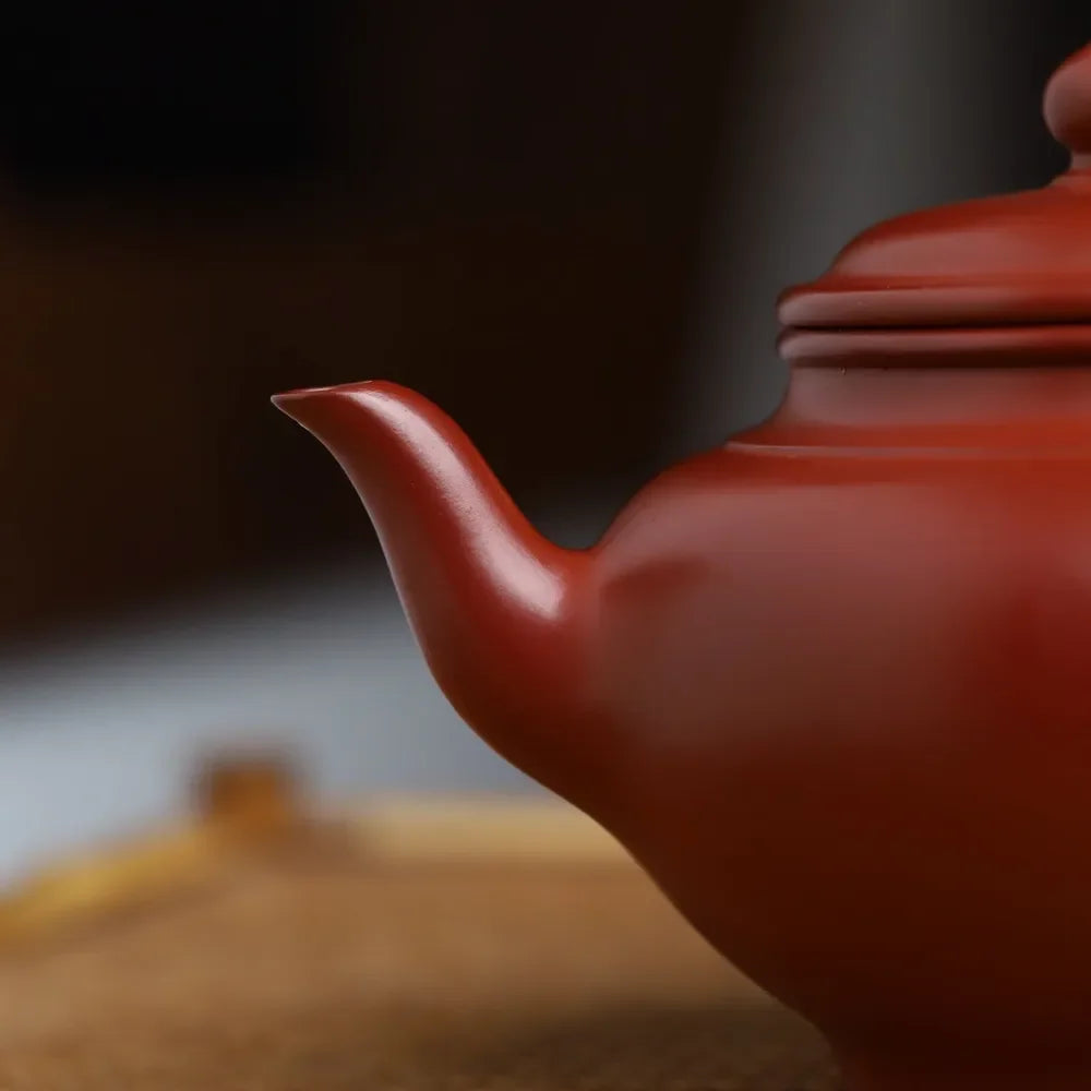 Full Handmade Yixing Zisha Teapot [Xiao Ying Pot] (Dahongpao - 250/360ml) - YIQIN TEA HOUSE | yiqinteahouse.com | 200-300ml, >300ml, autopostr_instagram_69921, full handmade zisha teapot, new arrival, plain smooth, teapot, teaware