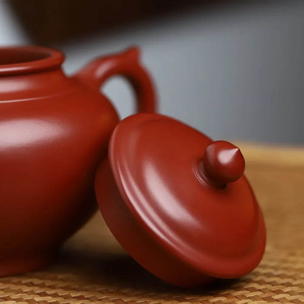 Full Handmade Yixing Zisha Teapot [Xiao Ying Pot] (Dahongpao - 250/360ml) - YIQIN TEA HOUSE | yiqinteahouse.com | 200-300ml, >300ml, autopostr_instagram_69921, full handmade zisha teapot, new arrival, plain smooth, teapot, teaware