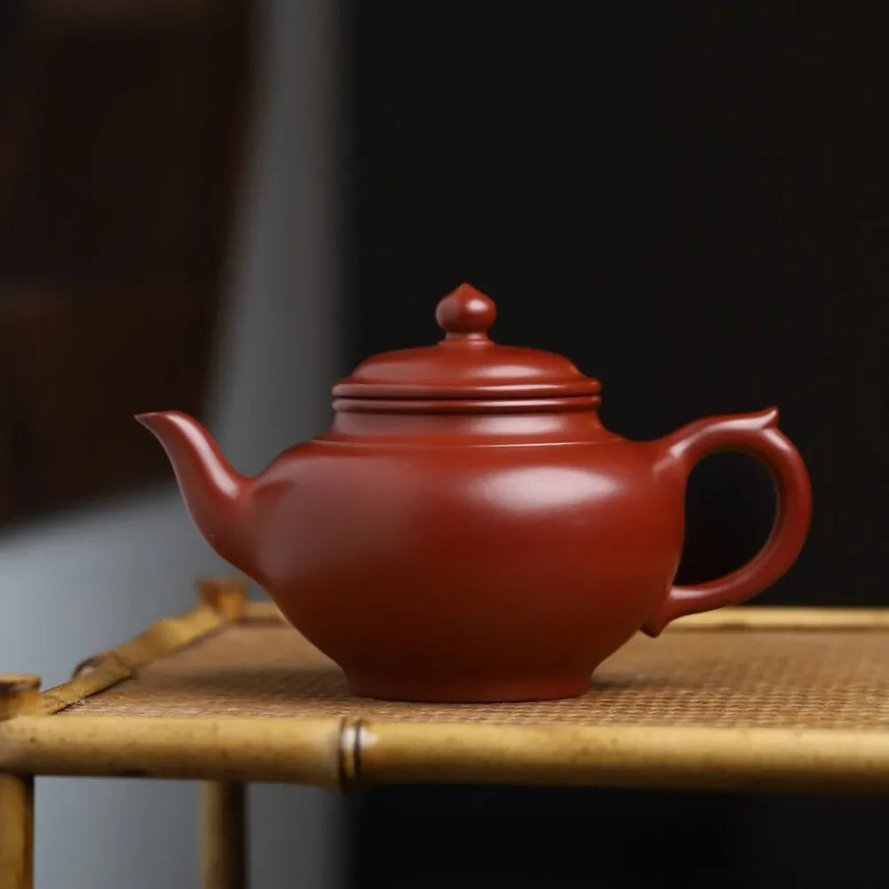 Full Handmade Yixing Zisha Teapot [Xiao Ying Pot] (Dahongpao - 250/360ml) - YIQIN TEA HOUSE | yiqinteahouse.com | 200-300ml, >300ml, full handmade zisha teapot, new arrival, plain smooth, teapot, teaware