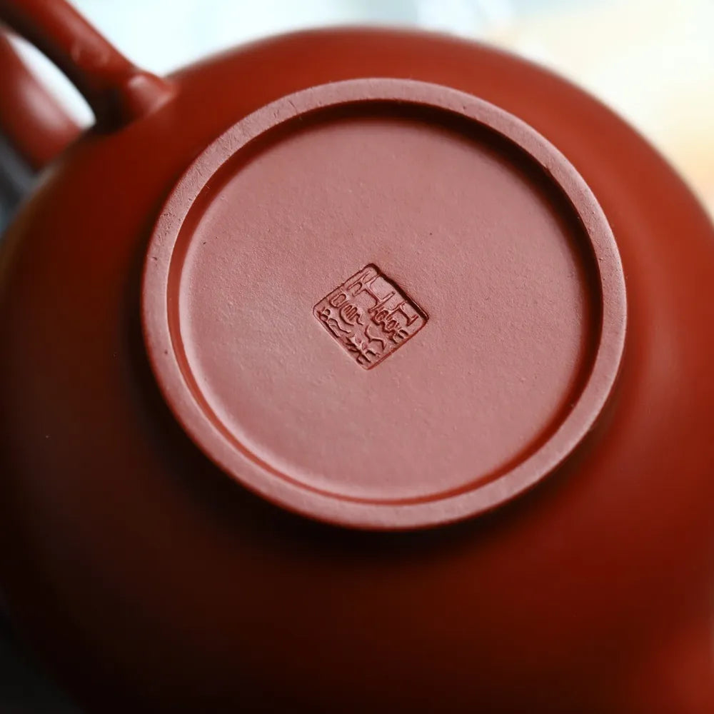 Full Handmade Yixing Zisha Teapot [Xiao Ying Pot] (Dahongpao - 250/360ml) - YIQIN TEA HOUSE | yiqinteahouse.com | 200-300ml, >300ml, full handmade zisha teapot, new arrival, plain smooth, teapot, teaware