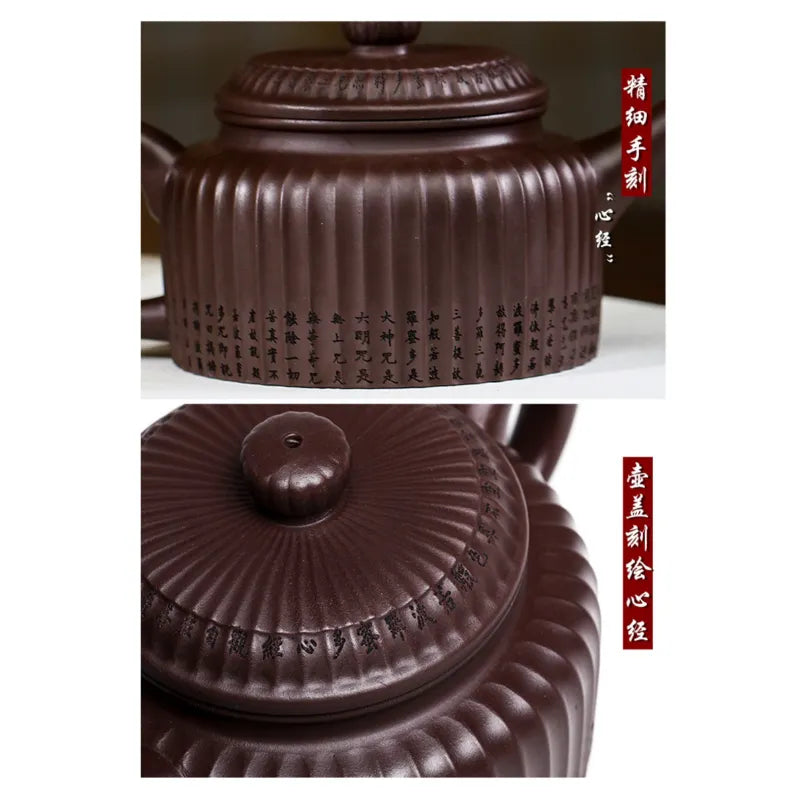 Full Handmade Yixing Zisha Teapot [Xin Jing De Zhong] (Zi Jia Ni - 350ml) - YIQIN TEA HOUSE | yiqinteahouse.com | >300ml, full handmade zisha teapot, new arrival, teapot, teaware