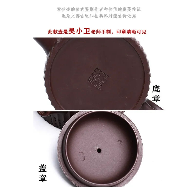 Full Handmade Yixing Zisha Teapot [Xin Jing De Zhong] (Zi Jia Ni - 350ml) - YIQIN TEA HOUSE | yiqinteahouse.com | >300ml, full handmade zisha teapot, new arrival, teapot, teaware