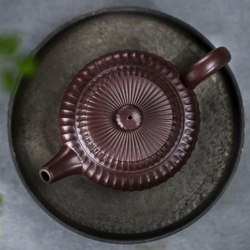 Full Handmade Yixing Zisha Teapot [Xin Jing De Zhong] (Zi Jia Ni - 350ml) - YIQIN TEA HOUSE | yiqinteahouse.com | >300ml, full handmade zisha teapot, new arrival, teapot, teaware