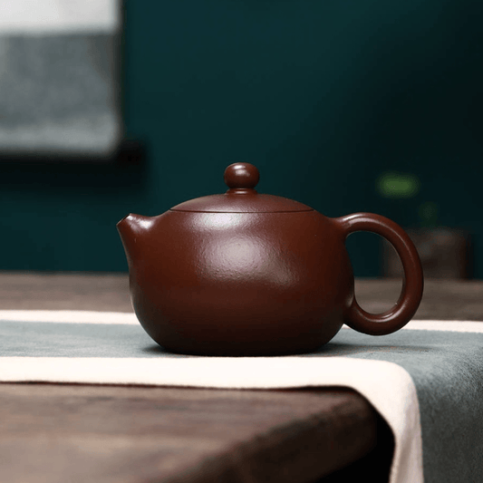 Full Handmade Yixing Zisha Teapot [Xishi Pot] (Lao Zi Ni - 260ml) - YIQIN TEA HOUSE | yiqinteahouse.com | 200-300ml, full handmade zisha teapot, new arrival, plain smooth, teapot, teaware