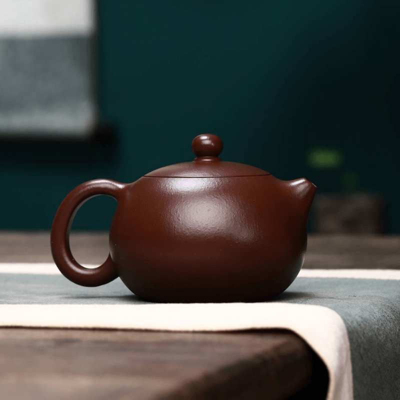 Full Handmade Yixing Zisha Teapot [Xishi Pot] (Lao Zi Ni - 260ml) - YIQIN TEA HOUSE | yiqinteahouse.com | 200-300ml, full handmade zisha teapot, new arrival, plain smooth, teapot, teaware