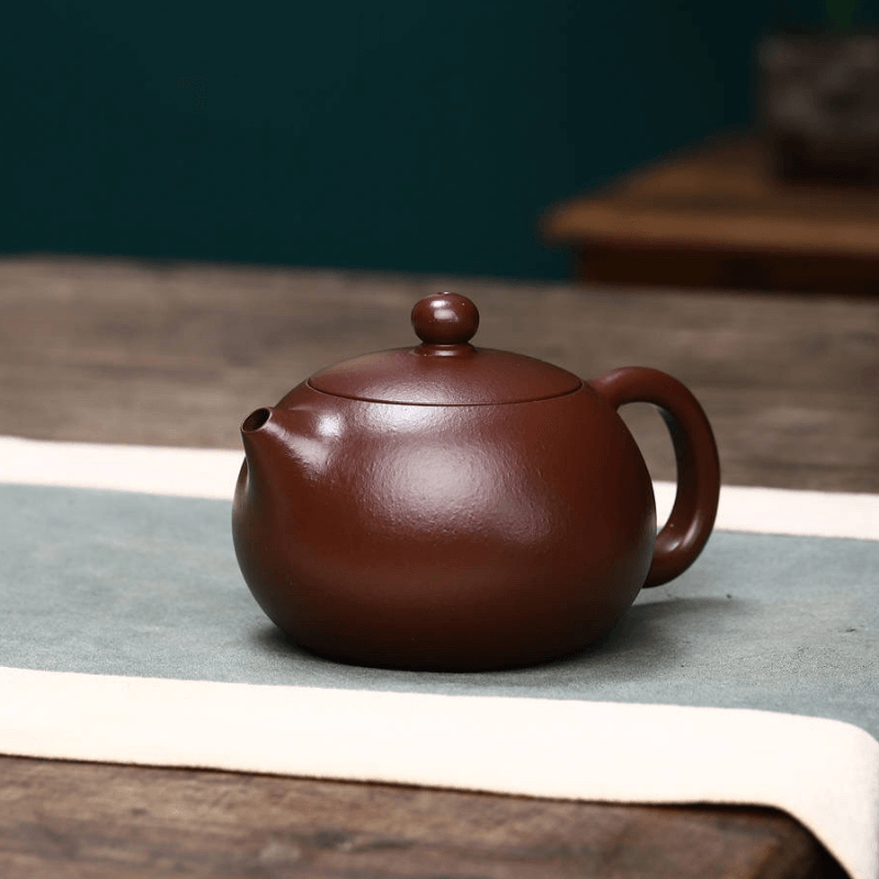 Full Handmade Yixing Zisha Teapot [Xishi Pot] (Lao Zi Ni - 260ml) - YIQIN TEA HOUSE | yiqinteahouse.com | 200-300ml, full handmade zisha teapot, new arrival, plain smooth, teapot, teaware