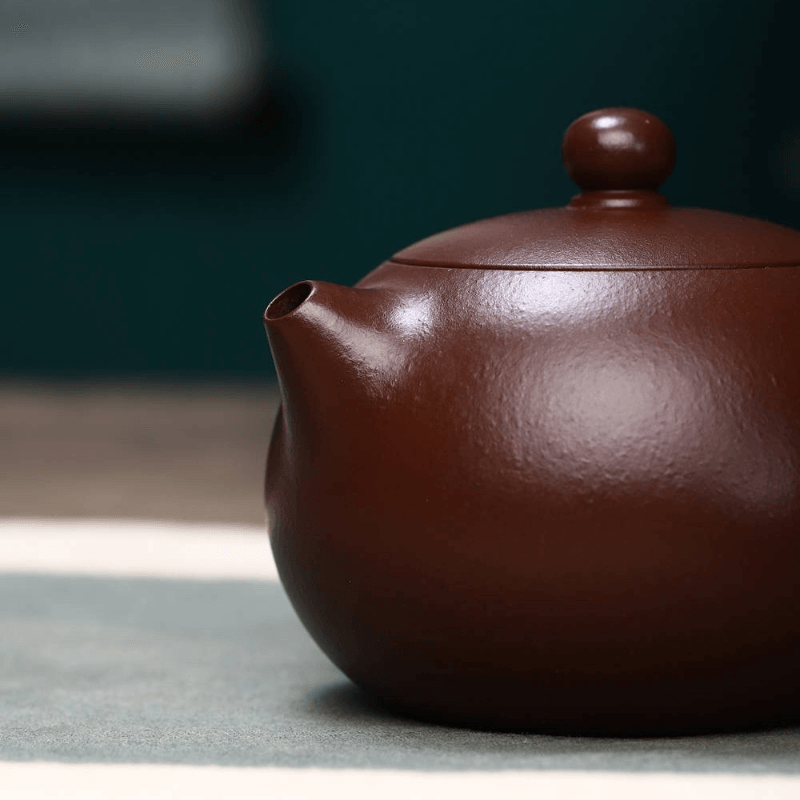 Full Handmade Yixing Zisha Teapot [Xishi Pot] (Lao Zi Ni - 260ml) - YIQIN TEA HOUSE | yiqinteahouse.com | 200-300ml, full handmade zisha teapot, new arrival, plain smooth, teapot, teaware