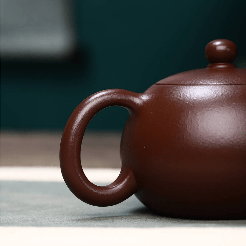 Full Handmade Yixing Zisha Teapot [Xishi Pot] (Lao Zi Ni - 260ml) - YIQIN TEA HOUSE | yiqinteahouse.com | 200-300ml, full handmade zisha teapot, new arrival, plain smooth, teapot, teaware