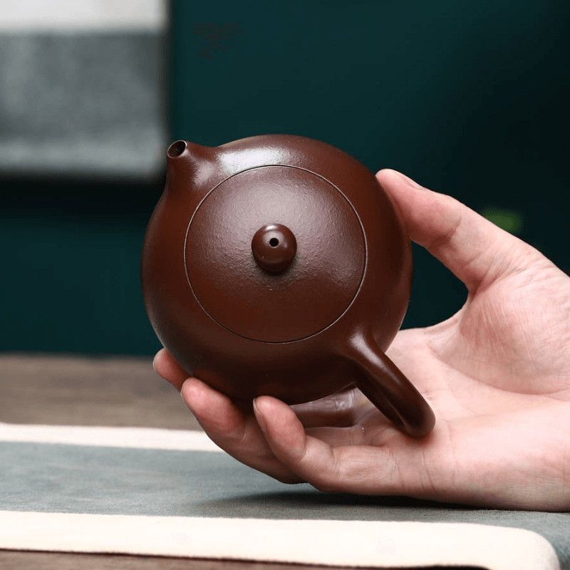 Full Handmade Yixing Zisha Teapot [Xishi Pot] (Lao Zi Ni - 260ml) - YIQIN TEA HOUSE | yiqinteahouse.com | 200-300ml, full handmade zisha teapot, new arrival, plain smooth, teapot, teaware