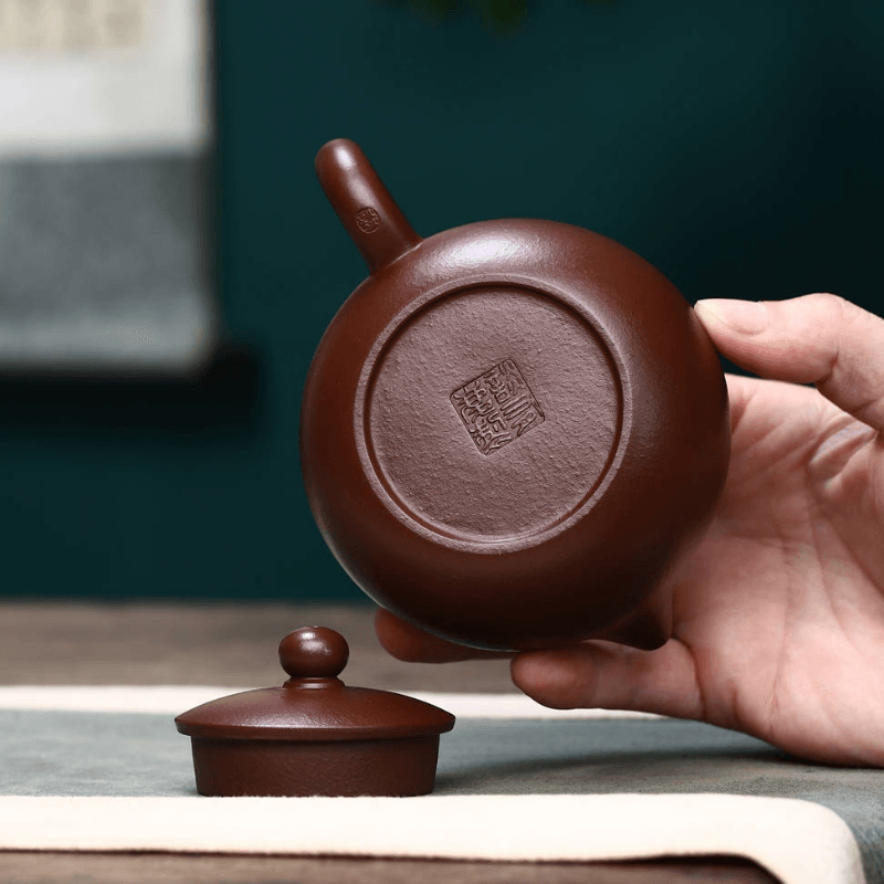 Full Handmade Yixing Zisha Teapot [Xishi Pot] (Lao Zi Ni - 260ml) - YIQIN TEA HOUSE | yiqinteahouse.com | 200-300ml, full handmade zisha teapot, new arrival, plain smooth, teapot, teaware