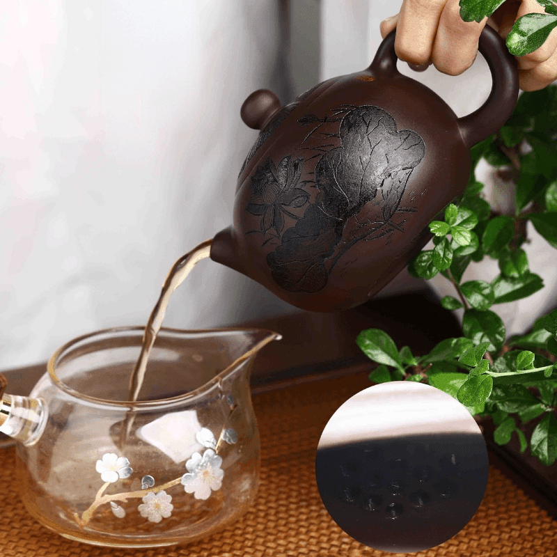 Full Handmade Yixing Zisha Teapot [Ya Shi Liu Xiang] (Zi Jia Ni - 300ml) - YIQIN TEA HOUSE | yiqinteahouse.com | 200-300ml, full handmade zisha teapot, new arrival, teapot, teaware