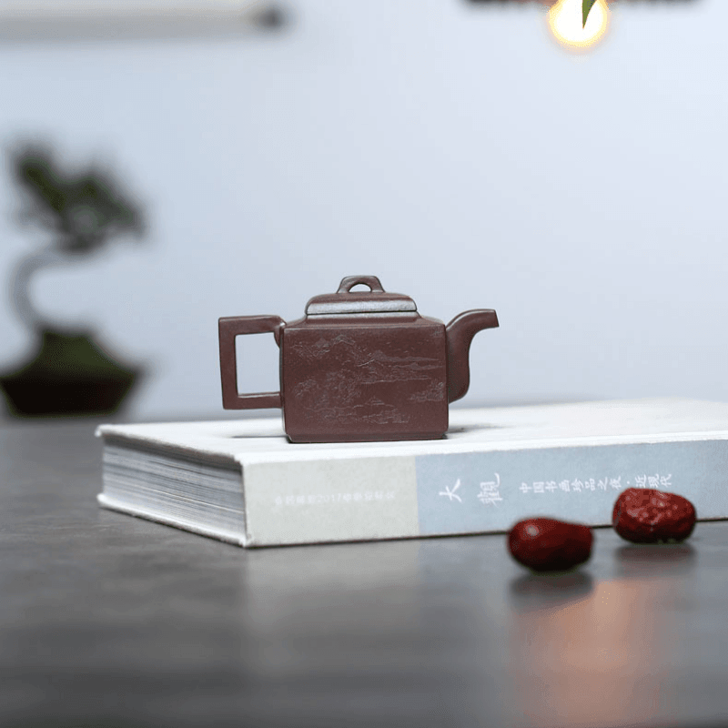 Full Handmade Yixing Zisha Teapot [Yaming Sifang] (Lao Zi Ni - 200ml) - YIQIN TEA HOUSE | yiqinteahouse.com | 200-300ml, autopostr_instagram_69921, full handmade zisha teapot, teapot, teaware