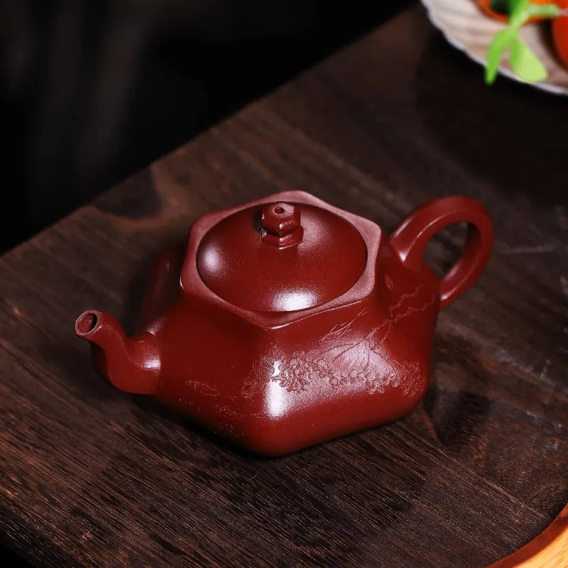 Full Handmade Yixing Zisha Teapot [Yi Hong Qing Quan] (Lao Zi Ni - 260ml) - YIQIN TEA HOUSE | yiqinteahouse.com | 200-300ml, full handmade zisha teapot, new arrival, teapot, teaware