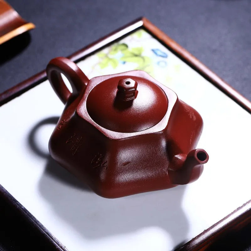 Full Handmade Yixing Zisha Teapot [Yi Hong Qing Quan] (Lao Zi Ni - 260ml) - YIQIN TEA HOUSE | yiqinteahouse.com | 200-300ml, full handmade zisha teapot, new arrival, teapot, teaware