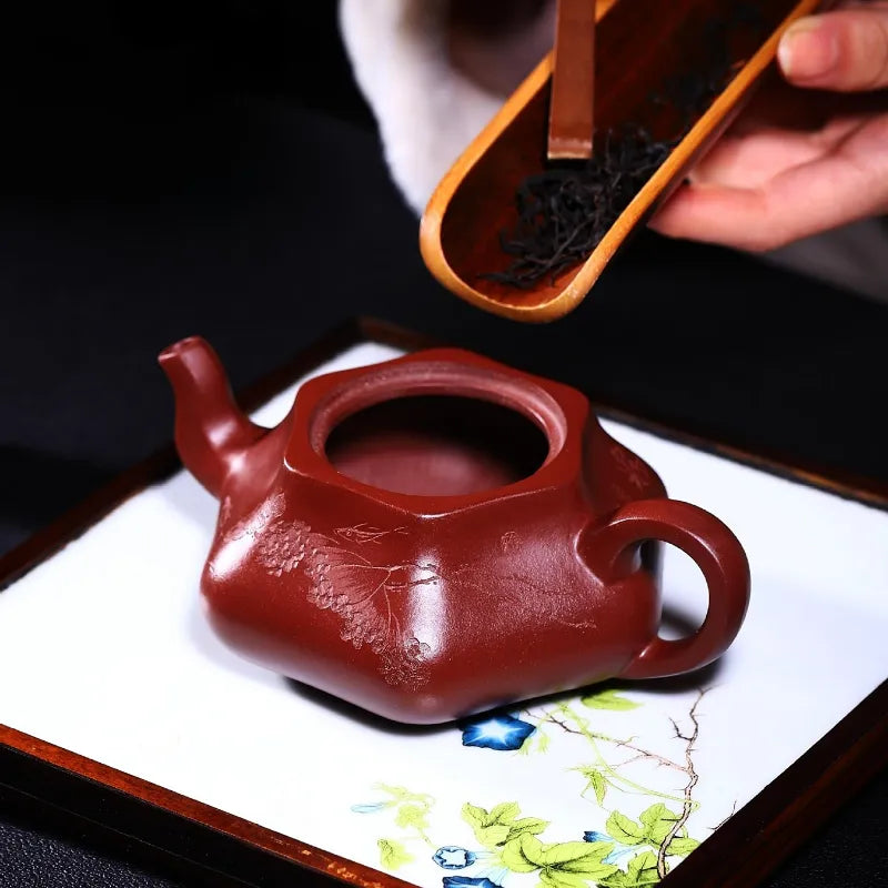 Full Handmade Yixing Zisha Teapot [Yi Hong Qing Quan] (Lao Zi Ni - 260ml) - YIQIN TEA HOUSE | yiqinteahouse.com | 200-300ml, full handmade zisha teapot, new arrival, teapot, teaware