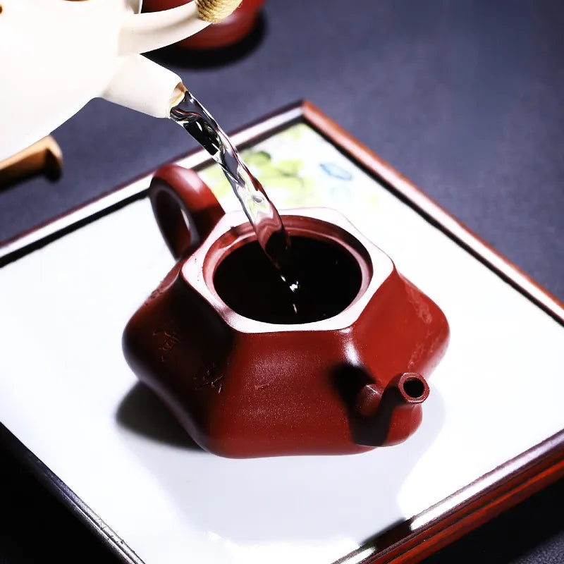 Full Handmade Yixing Zisha Teapot [Yi Hong Qing Quan] (Lao Zi Ni - 260ml) - YIQIN TEA HOUSE | yiqinteahouse.com | 200-300ml, full handmade zisha teapot, new arrival, teapot, teaware