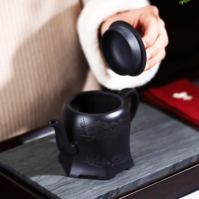 Full Handmade Yixing Zisha Teapot [Yu Bi Cheng Shui] (Shi Huang - 290ml) - YIQIN TEA HOUSE | yiqinteahouse.com | 200-300ml, autopostr_instagram_69921, full handmade zisha teapot, new arrival, teapot, teaware