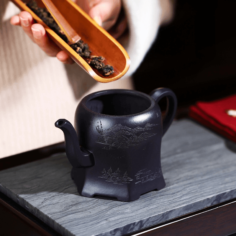 Full Handmade Yixing Zisha Teapot [Yu Bi Cheng Shui] (Shi Huang - 290ml) - YIQIN TEA HOUSE | yiqinteahouse.com | 200-300ml, autopostr_instagram_69921, full handmade zisha teapot, new arrival, teapot, teaware