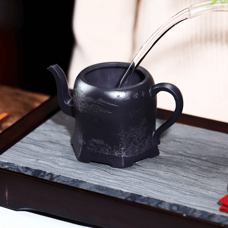 Full Handmade Yixing Zisha Teapot [Yu Bi Cheng Shui] (Shi Huang - 290ml) - YIQIN TEA HOUSE | yiqinteahouse.com | 200-300ml, autopostr_instagram_69921, full handmade zisha teapot, new arrival, teapot, teaware