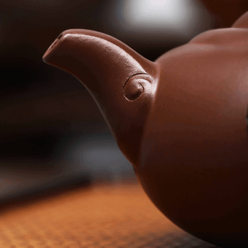 Full Handmade Yixing Zisha Teapot [Yu Ruyi] (Shi Hong - 350ml) - YIQIN TEA HOUSE | yiqinteahouse.com | >300ml, full handmade zisha teapot, new arrival, teapot, teaware