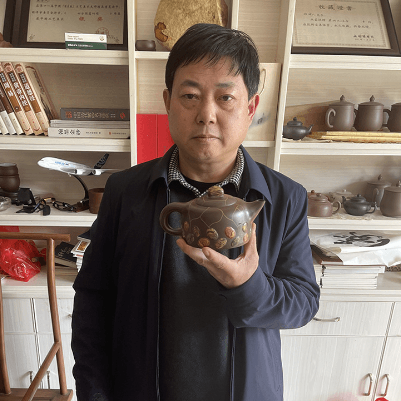 Full Handmade Yixing Zisha Teapot [Yuhua Stone] (Lao Zi Ni - 380ml) - YIQIN TEA HOUSE | yiqinteahouse.com | >300ml, full handmade zisha teapot, new arrival, teapot, teaware