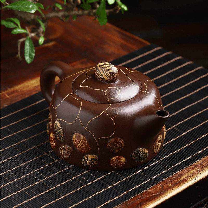 Full Handmade Yixing Zisha Teapot [Yuhua Stone] (Lao Zi Ni - 380ml) - YIQIN TEA HOUSE | yiqinteahouse.com | >300ml, full handmade zisha teapot, new arrival, teapot, teaware