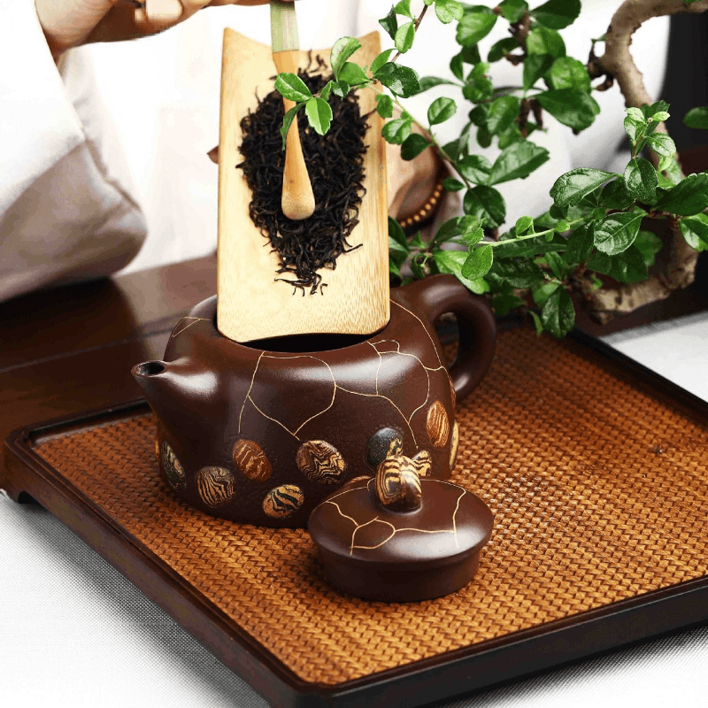 Full Handmade Yixing Zisha Teapot [Yuhua Stone] (Lao Zi Ni - 380ml) - YIQIN TEA HOUSE | yiqinteahouse.com | >300ml, full handmade zisha teapot, new arrival, teapot, teaware