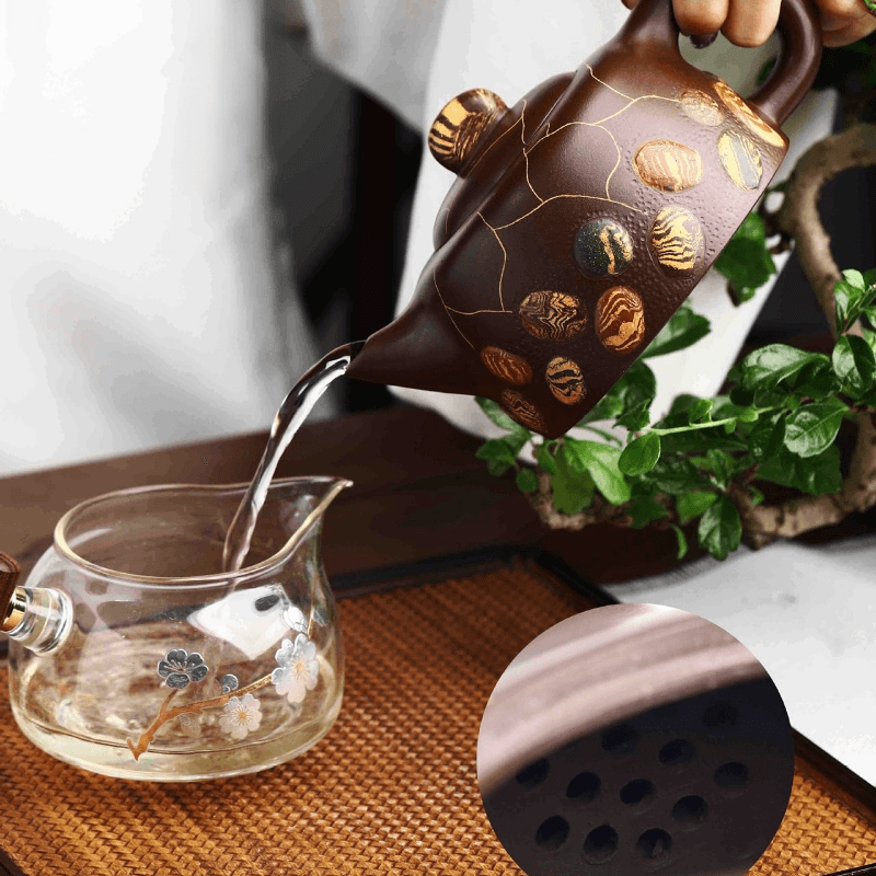 Full Handmade Yixing Zisha Teapot [Yuhua Stone] (Lao Zi Ni - 380ml) - YIQIN TEA HOUSE | yiqinteahouse.com | >300ml, full handmade zisha teapot, new arrival, teapot, teaware