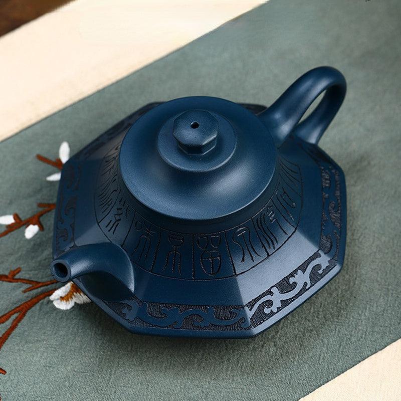 Full Handmade Yixing Zisha Teapot [Yun Lu Zhi Chun] (Tian Qing Ni - 260ml) - YIQIN TEA HOUSE | yiqinteahouse.com | 200-300ml, full handmade zisha teapot, new arrival, teapot, teaware