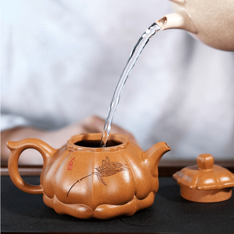 Full Handmade Yixing Zisha Teapot [Zen] (Lao Duan Ni - 260ml) - YIQIN TEA HOUSE | yiqinteahouse.com | 200-300ml, full handmade zisha teapot, new arrival, teapot, teaware