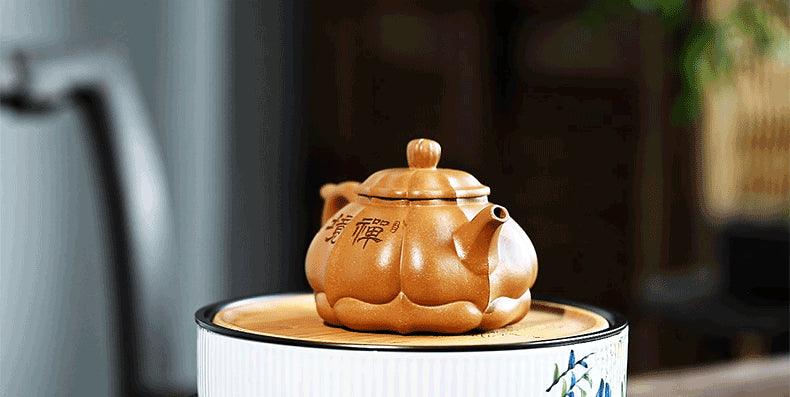 Full Handmade Yixing Zisha Teapot [Zen] (Lao Duan Ni - 260ml) - YIQIN TEA HOUSE | yiqinteahouse.com | 200-300ml, full handmade zisha teapot, new arrival, teapot, teaware