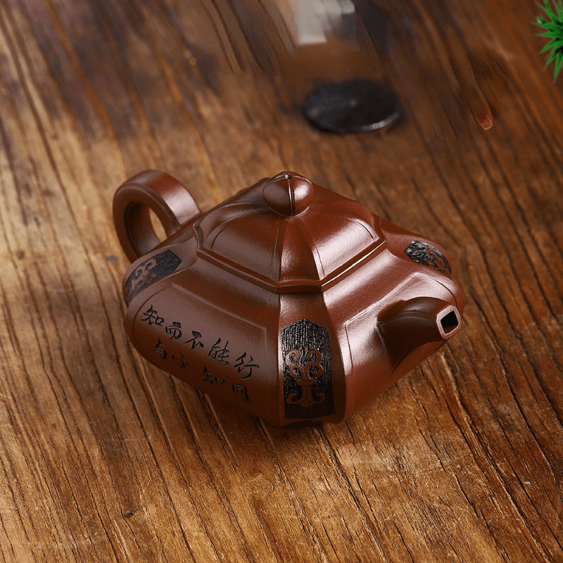 Full Handmade Yixing Zisha Teapot [Zhi Xing He Yi] (Di Cao Qing - 360ml) - YIQIN TEA HOUSE | yiqinteahouse.com | >300ml, full handmade zisha teapot, new arrival, teapot, teaware