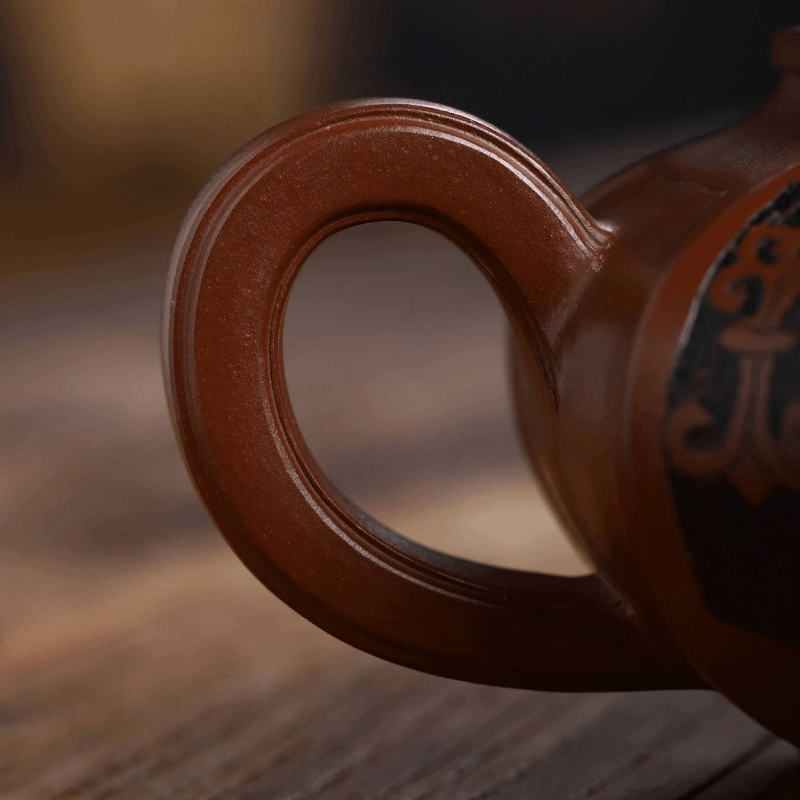 Full Handmade Yixing Zisha Teapot [Zhi Xing He Yi] (Di Cao Qing - 360ml) - YIQIN TEA HOUSE | yiqinteahouse.com | >300ml, full handmade zisha teapot, new arrival, teapot, teaware