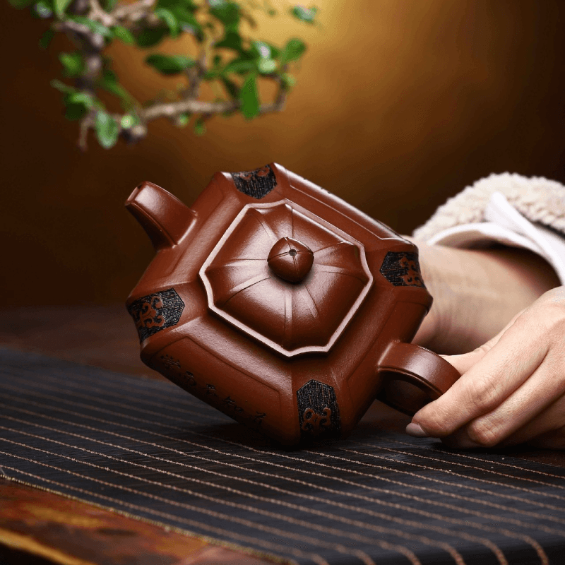 Full Handmade Yixing Zisha Teapot [Zhi Xing He Yi] (Di Cao Qing - 360ml) - YIQIN TEA HOUSE | yiqinteahouse.com | >300ml, full handmade zisha teapot, new arrival, teapot, teaware