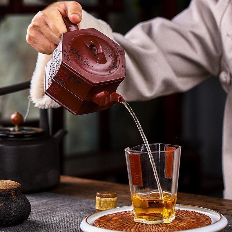 Full Handmade Yixing Zisha Teapot [Zhu Yun Mei Xiang] (Long Xue Sha - 400ml) - YIQIN TEA HOUSE | yiqinteahouse.com | >300ml, full handmade zisha teapot, new arrival, teapot, teaware