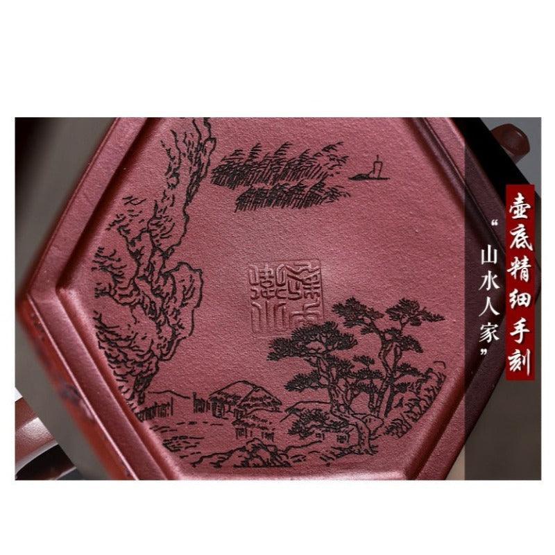 Full Handmade Yixing Zisha Teapot [Zhu Yun Mei Xiang] (Long Xue Sha - 400ml) - YIQIN TEA HOUSE | yiqinteahouse.com | >300ml, full handmade zisha teapot, new arrival, teapot, teaware