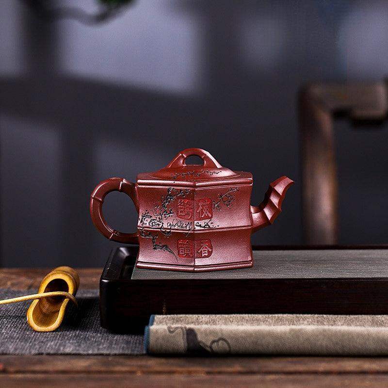 Full Handmade Yixing Zisha Teapot [Zhu Yun Mei Xiang] (Long Xue Sha - 400ml) - YIQIN TEA HOUSE | yiqinteahouse.com | >300ml, full handmade zisha teapot, new arrival, teapot, teaware