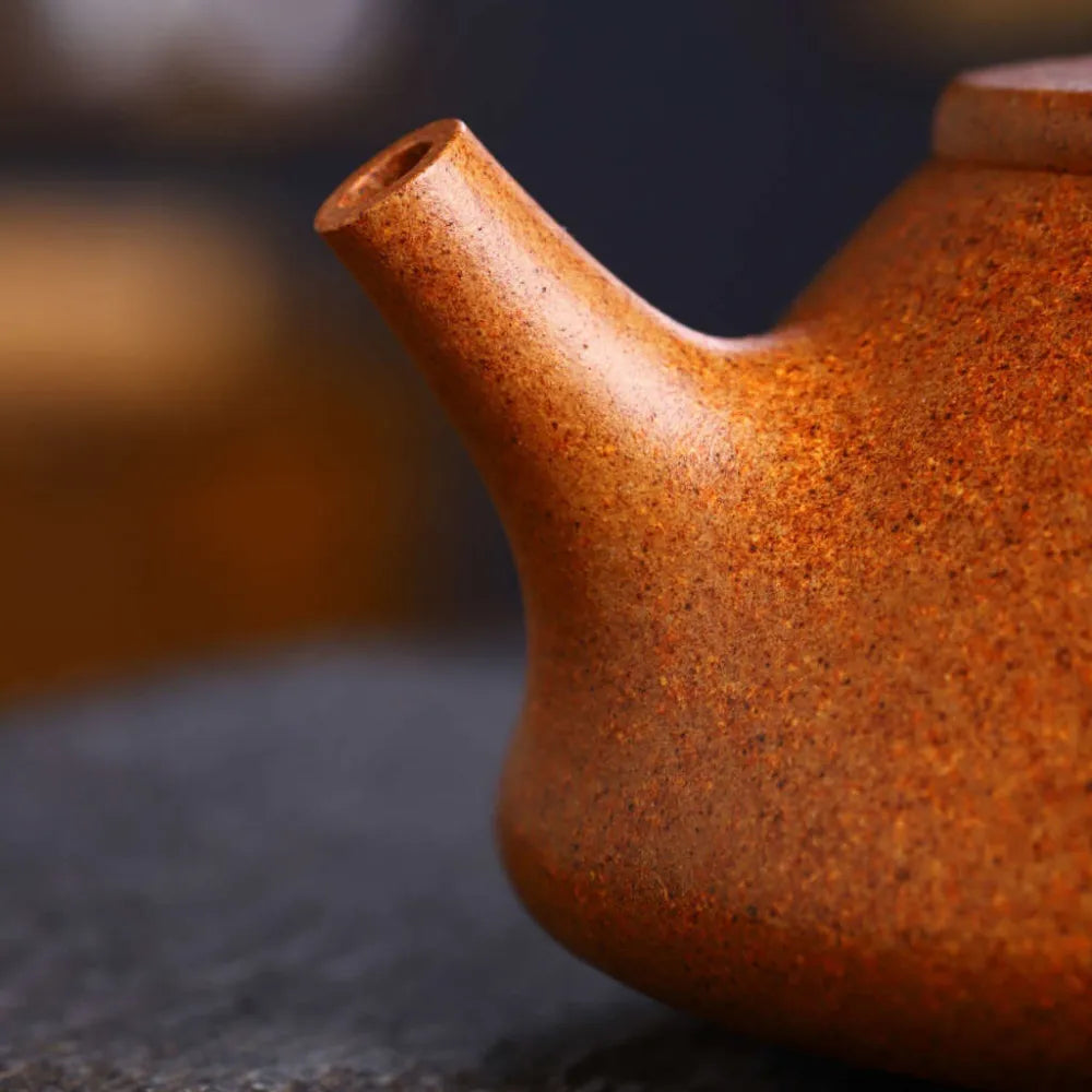 Full Handmade Yixing Zisha Teapot [Ziye Shi Piao Pot] (Jiang Po Ni - 280ml) - YIQIN TEA HOUSE | yiqinteahouse.com | 200-300ml, full handmade zisha teapot, new arrival, plain smooth, teapot, teaware