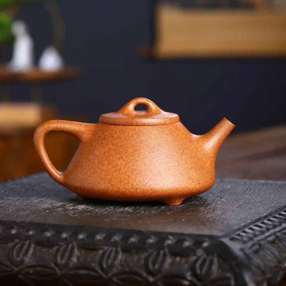 Full Handmade Yixing Zisha Teapot [Ziye Shi Piao Pot] (Jiang Po Ni - 280ml) - YIQIN TEA HOUSE | yiqinteahouse.com | 200-300ml, autopostr_instagram_69921, full handmade zisha teapot, new arrival, plain smooth, teapot, teaware
