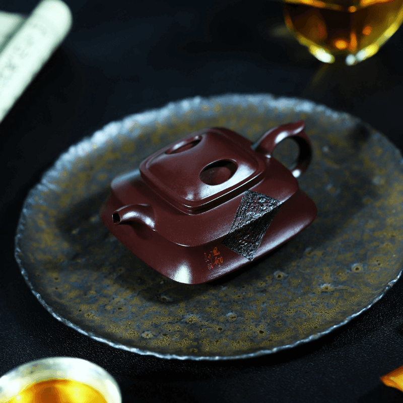 Full Handmade Yixing Zisha Teapot [Zui Mei] (Zi Jia Ni - 200ml) - YIQIN TEA HOUSE | yiqinteahouse.com | 200-300ml, full handmade zisha teapot, new arrival, teapot, teaware