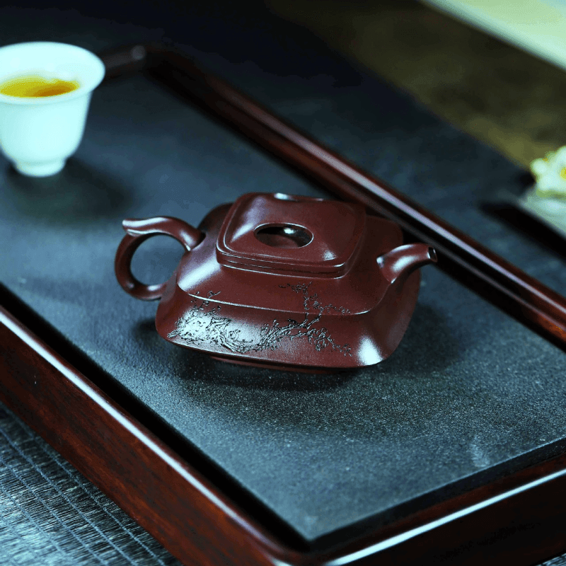 Full Handmade Yixing Zisha Teapot [Zui Mei] (Zi Jia Ni - 200ml) - YIQIN TEA HOUSE | yiqinteahouse.com | 200-300ml, full handmade zisha teapot, new arrival, teapot, teaware