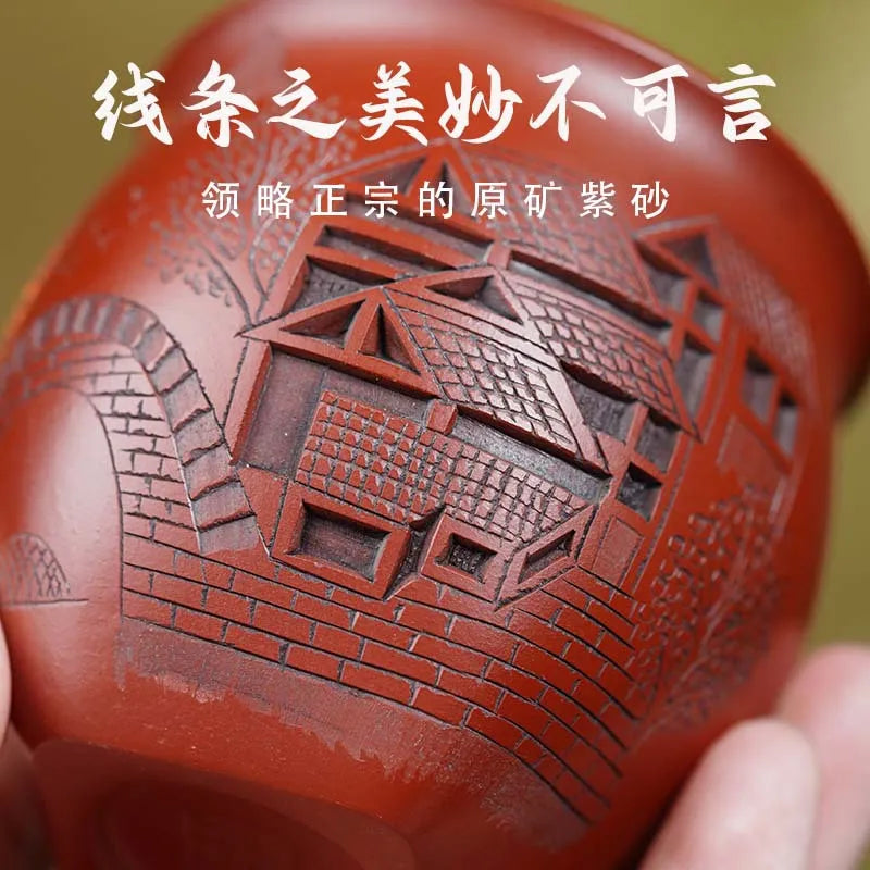 Handmade Yixing Zisha Master Tea Cup Gift Set [Jiangnan Shanshui] - YIQIN TEA HOUSE | yiqinteahouse.com | new arrival, tea cup, teaware