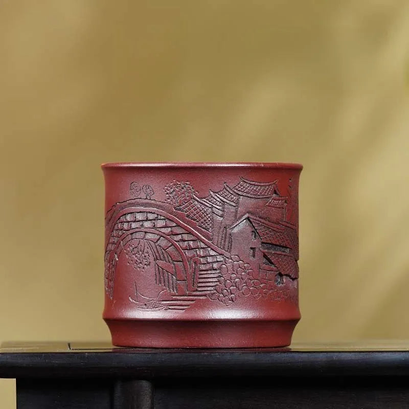 Handmade Yixing Zisha Master Tea Cup Gift Set [Jiangnan Shanshui] - YIQIN TEA HOUSE | yiqinteahouse.com | new arrival, tea cup, teaware