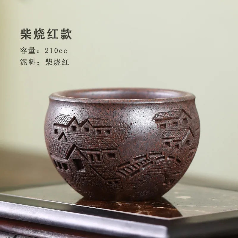 Handmade Yixing Zisha Master Tea Cup Gift Set [Spring of Jiangnan] - YIQIN TEA HOUSE | yiqinteahouse.com | tea cup, teaware