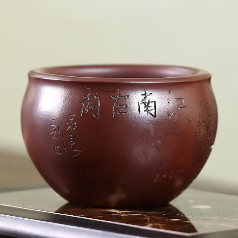 Handmade Yixing Zisha Master Tea Cup Gift Set [Spring of Jiangnan] - YIQIN TEA HOUSE | yiqinteahouse.com | tea cup, teaware