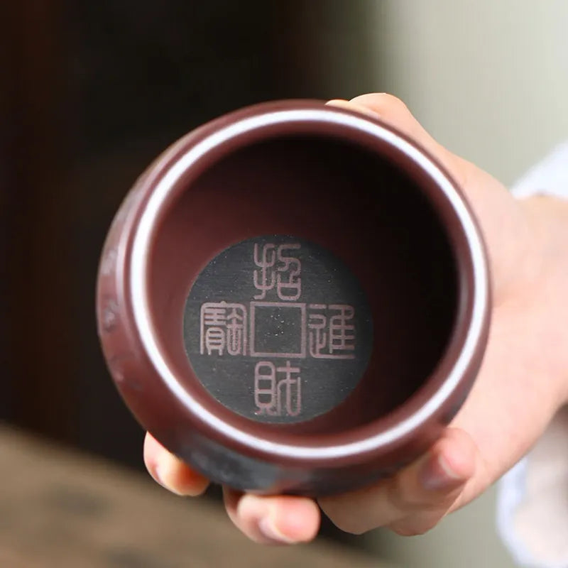 Handmade Yixing Zisha Master Tea Cup Gift Set [Spring of Jiangnan] - YIQIN TEA HOUSE | yiqinteahouse.com | tea cup, teaware